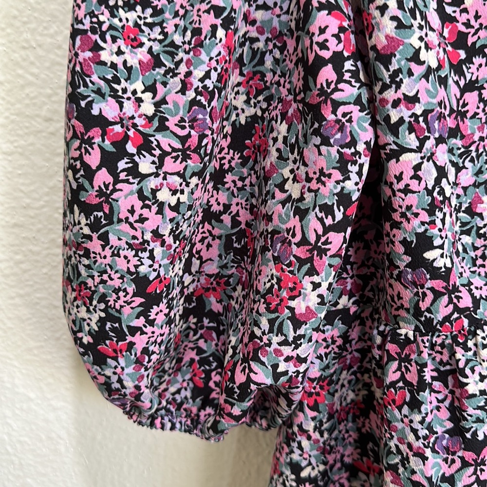 Zara floral shirt dress, size 9 - Picture 5 of 7